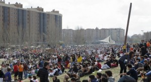 Cincomarzada en el Parque de Oriente. FOTO: Heraldo.es