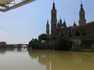 Vistas del Pilar desde el Ebro