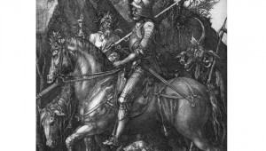 El caballero, la Muerte y el diablo, de Durero (detalle)