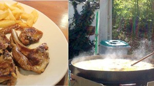 “Costillicas de ternasco de Aragón” y “Gran paella”.