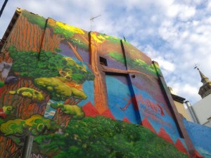 Grafiti en El Gancho de Zaragoza