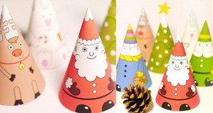 Recortables Navidad. FOTO: http://www.pequeocio.com/figuritas-navidad-recortables/