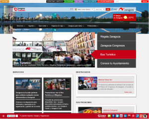 web Zaragoza Turismo